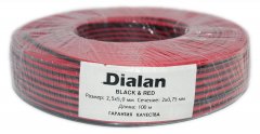 Акустический кабель Dialan CCA 2x0.75 мм ПВХ 100 м